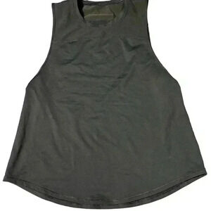 Lululemon black mesh tank with luxtreme material